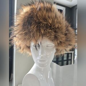 Mitchies Leather & Fur Hat
